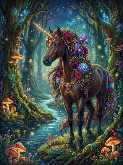 Midnight Rose Unicorn (80 Colours)