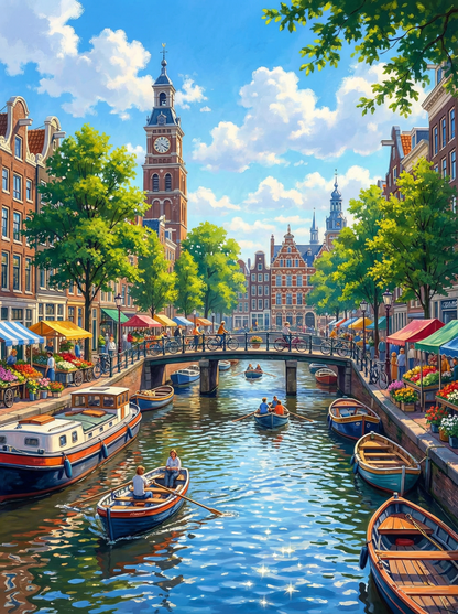 Sunny Day in Amsterdam (80 Colours)