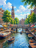 Sunny Day in Amsterdam (120 Colors)
