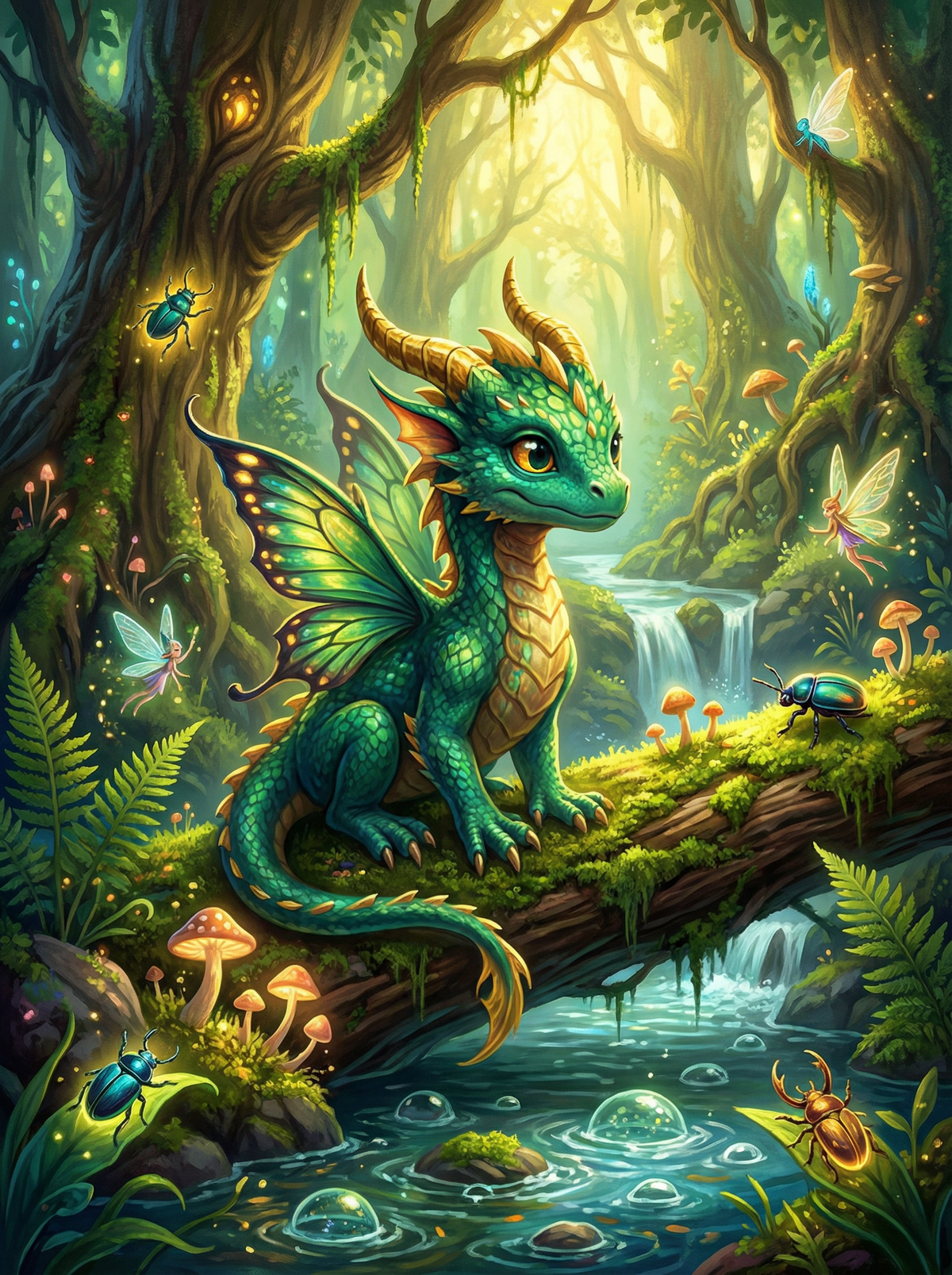 Enchanted Forest Dragon (80 Colours)
