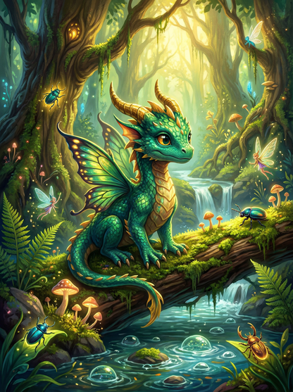 Enchanted Forest Dragon (80 Colours)