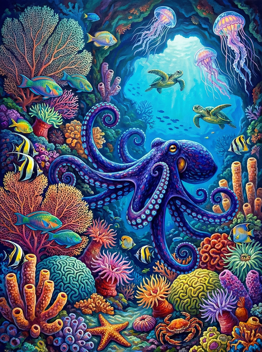 Colorful Deep Sea Octopus (80 Colours)
