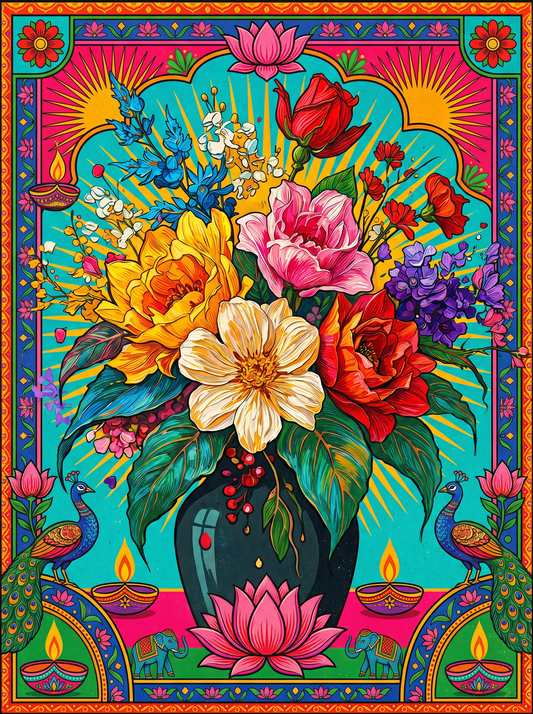 Colorful Flower Bouquet (120 Colours)