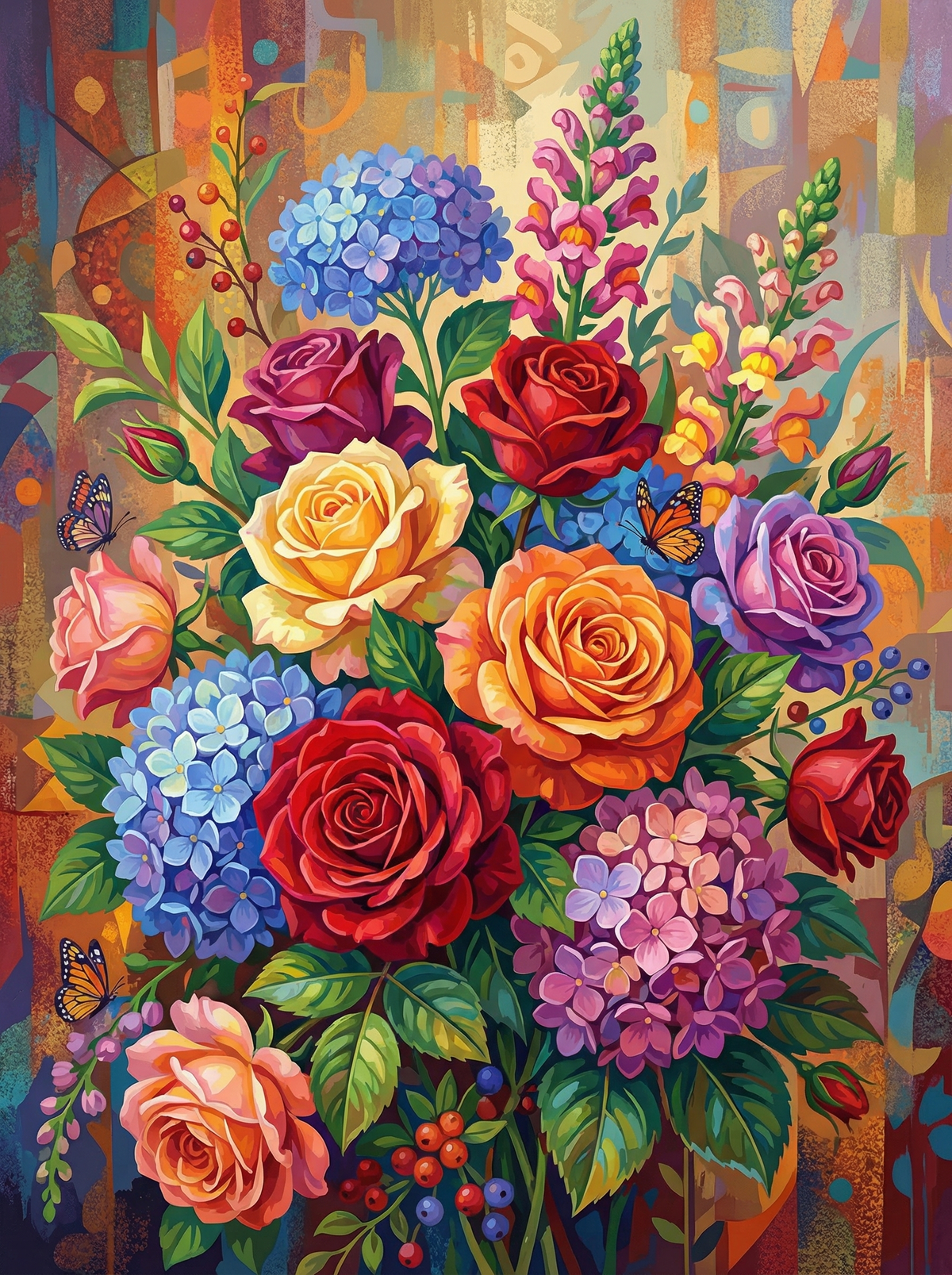 Colorful Flower Medley (80 Colours)