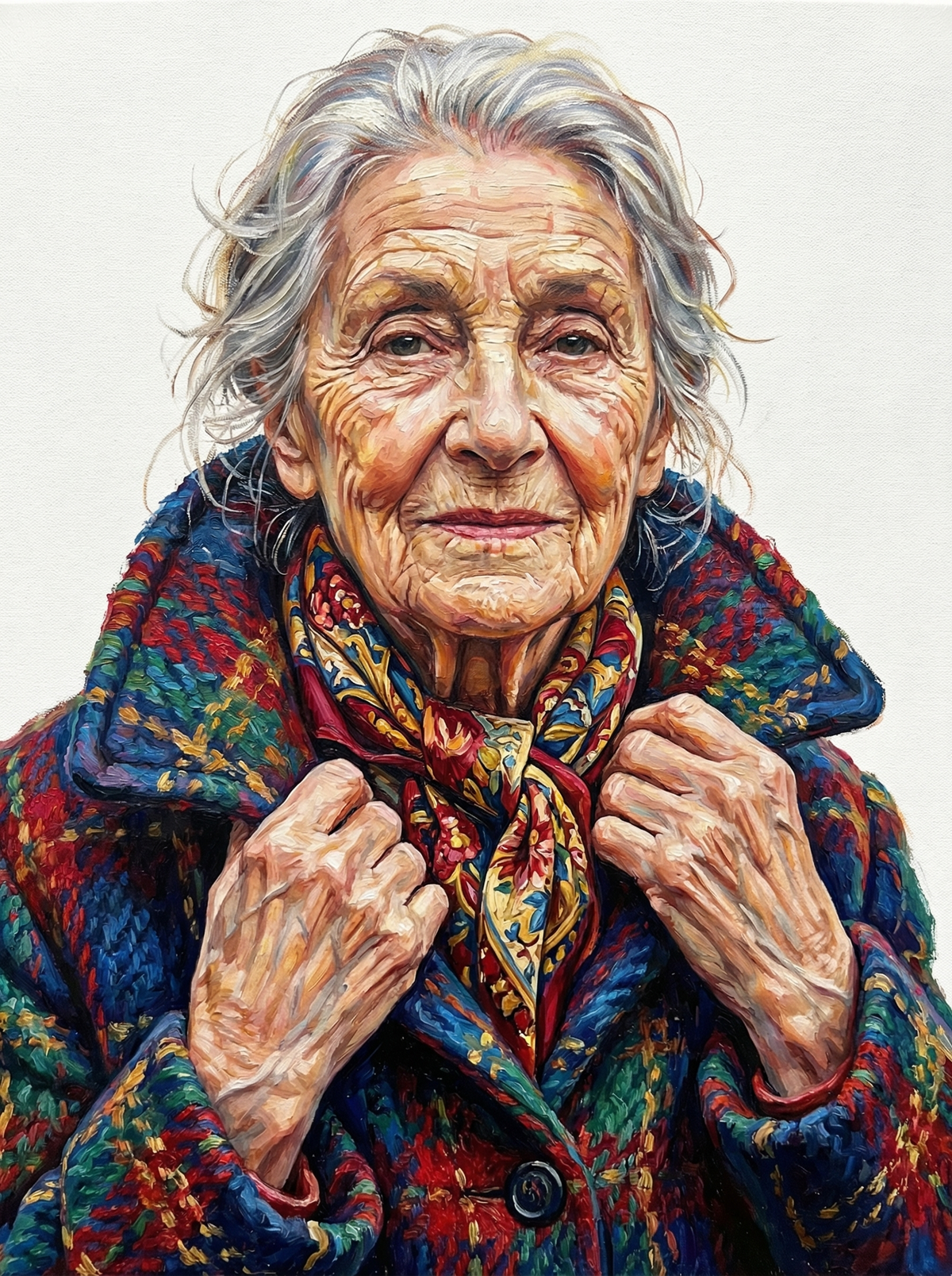 Colorful Plaid Grandmother (80 Colours)