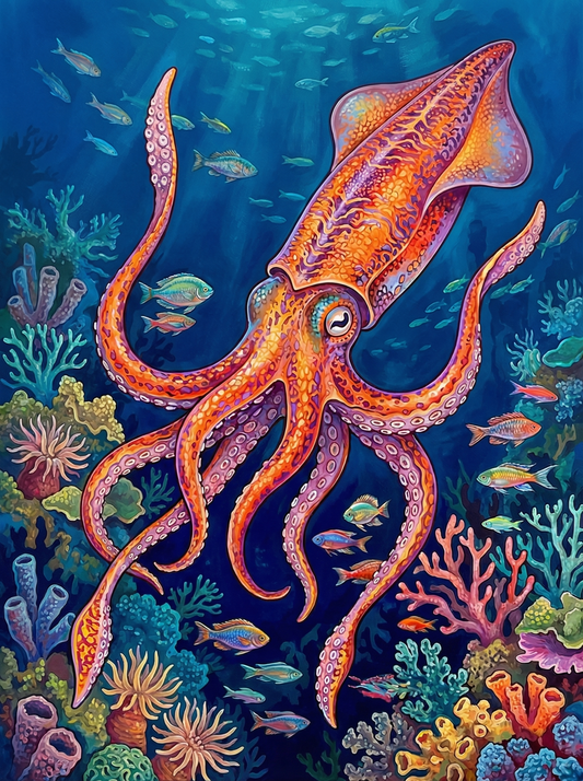 Coral Reef Octopus (80 Colours)