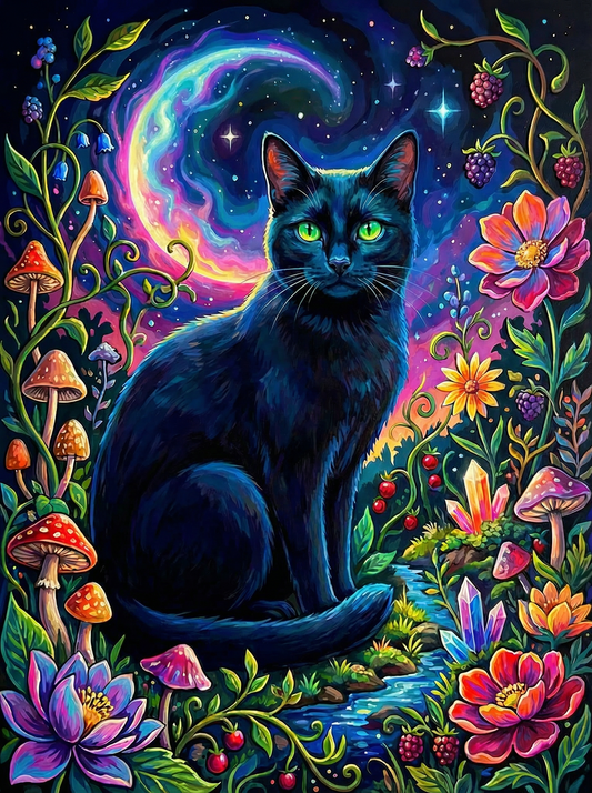 Cosmic Black Cat Galaxy (120 Colours)
