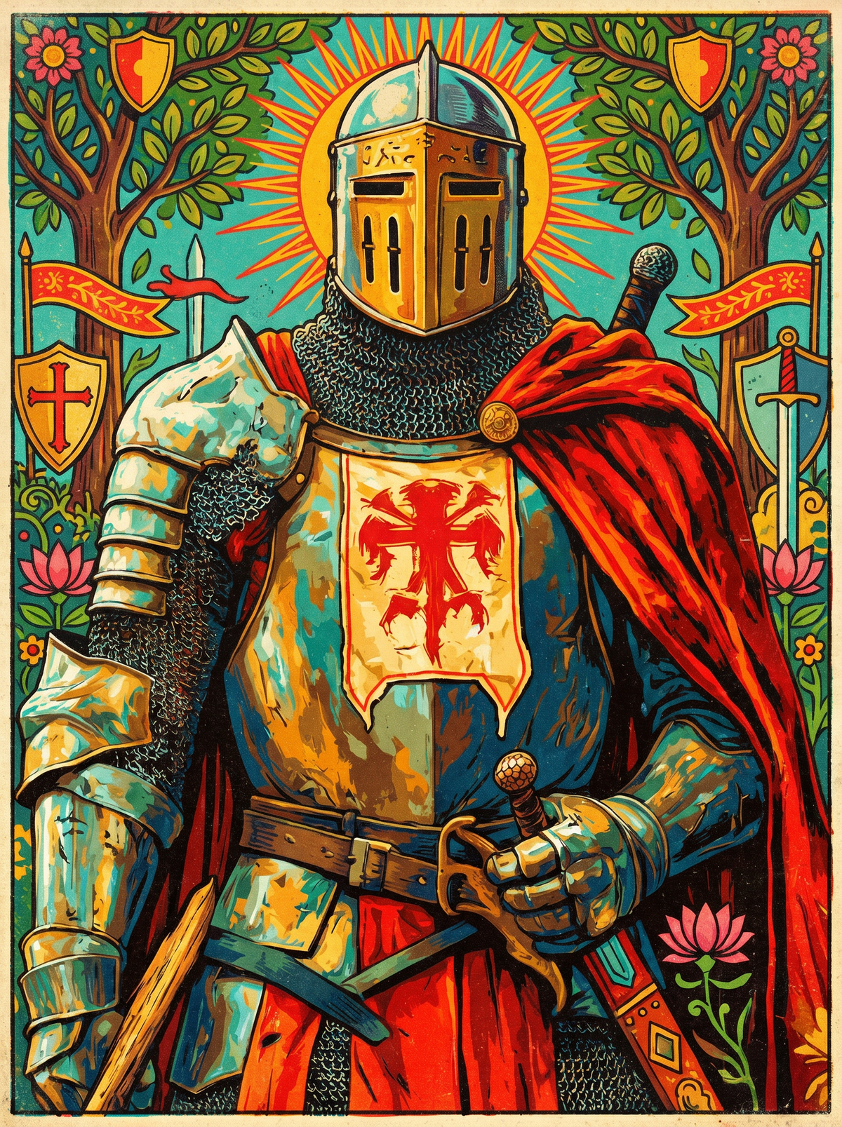 Crusader Knight Armor (120 Colours)