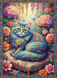 Colorful Floral Kitten (80 Colors)