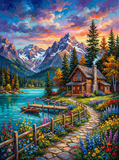 Lakeside Cabin Retreat (120 Colors)
