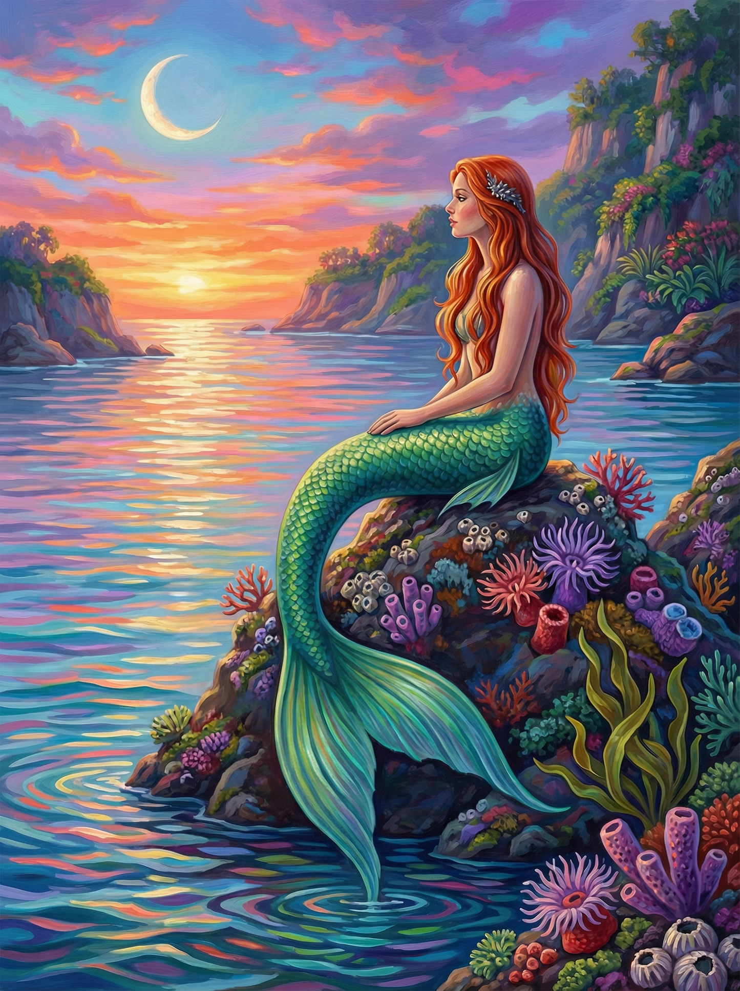 Moonlit Siren of the Cove (80 Colours)