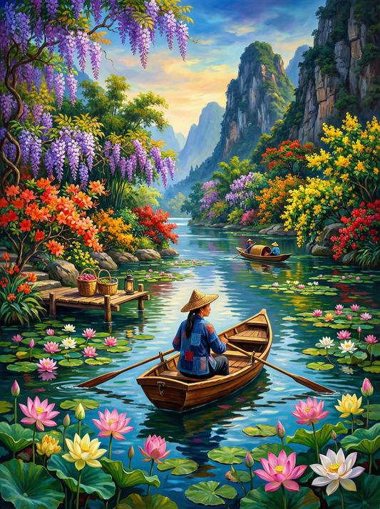 Lotus River Journey (120 Colours)