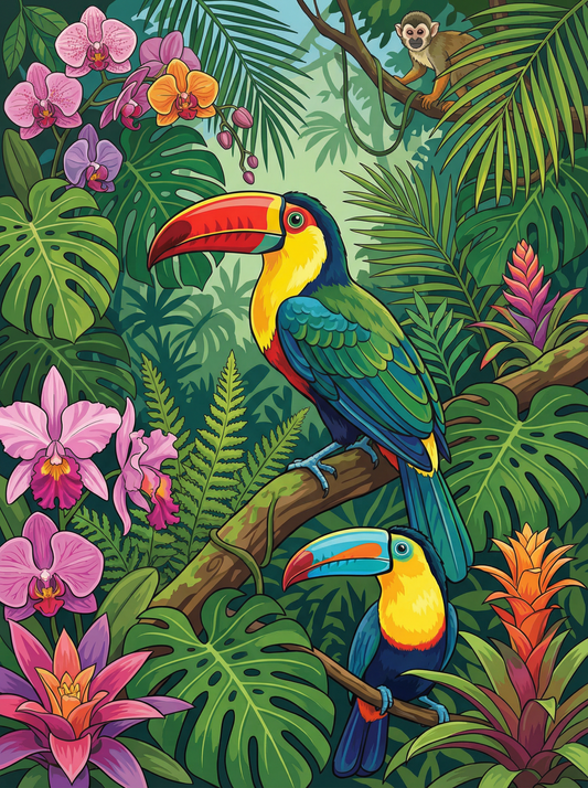 Tropical Haven Toucan  (80 Colours)