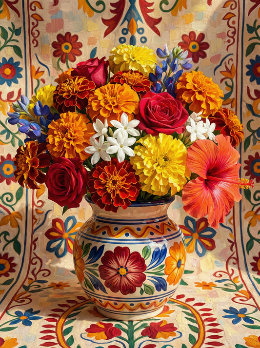 Decorative Moroccan Blooms (120 Colours)