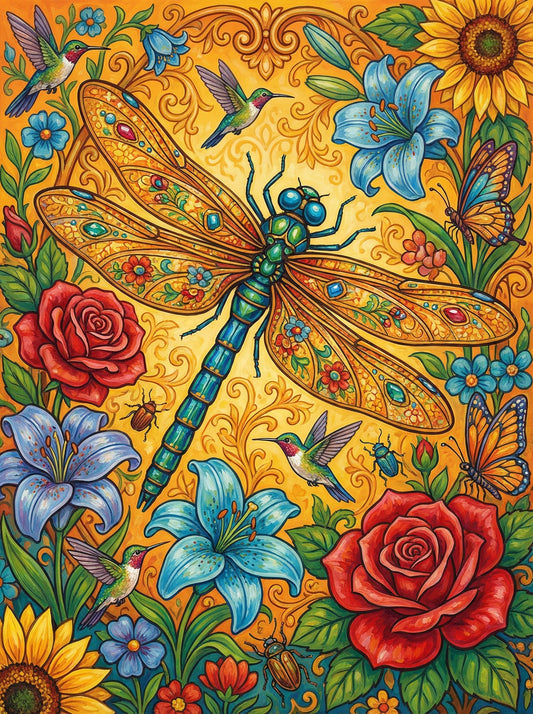 Dragonfly Garden Paradise (120 Colours)