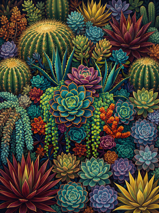 Desert Succulent Symphony (120 Colours)