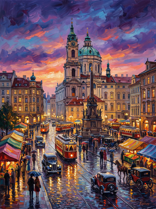 Old Town Twilight Tram (120 Colours)