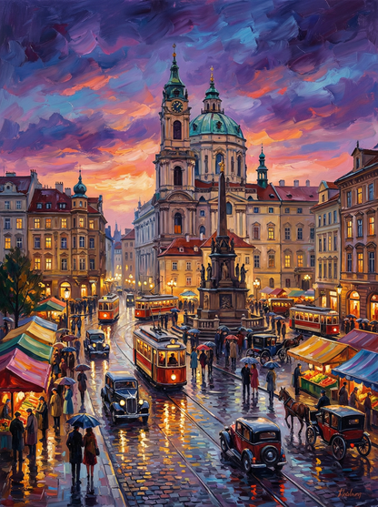 Old Town Twilight Tram (80 Colours)