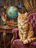 Scholarly Emerald Cat (80 Colors)