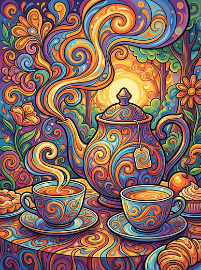 Swirling Tea Symphony (120 Colours)