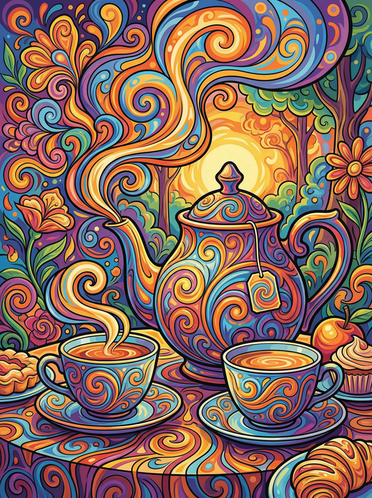 Swirling Tea Symphony (120 Colours)