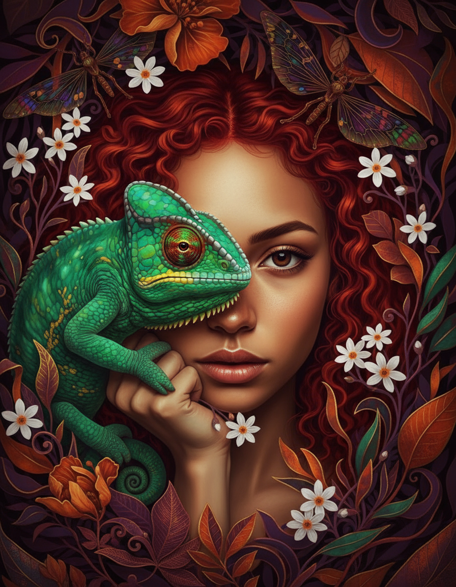 Chameleon Red Curls (80 Colours)