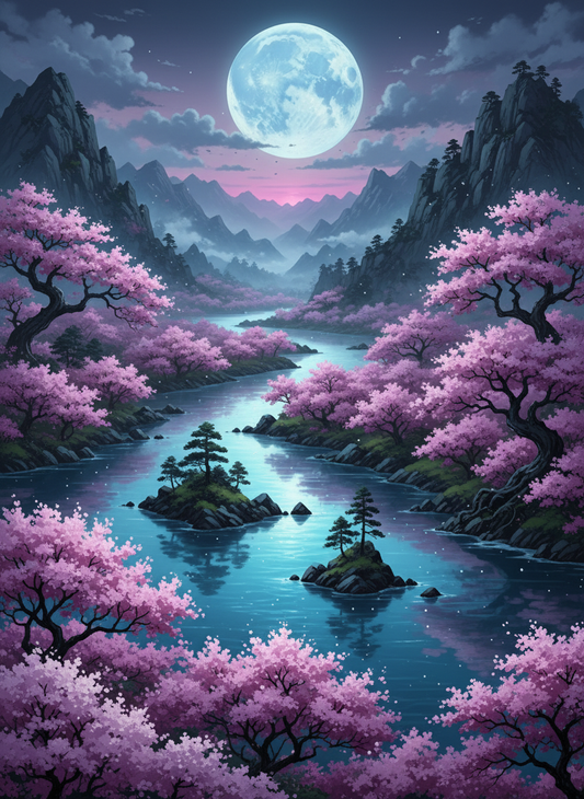 Moonlit Blossom Valley (80 Colours)