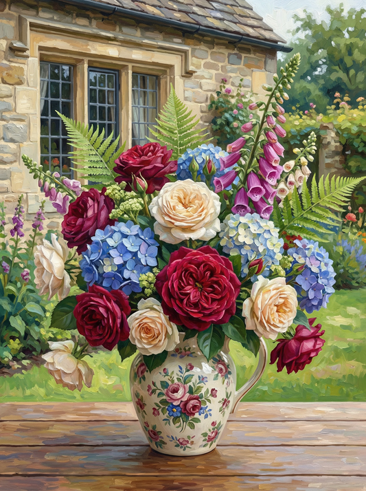Elegant Cottage Roses (120 Colours)