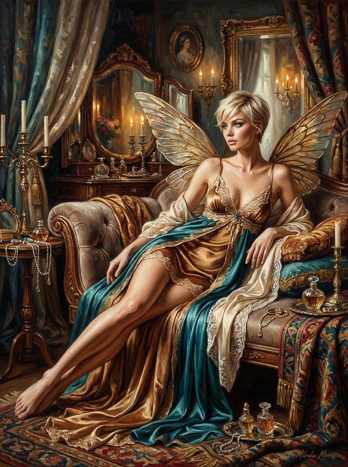 Elegant Pixie In Gold Chamber (80 Colours)