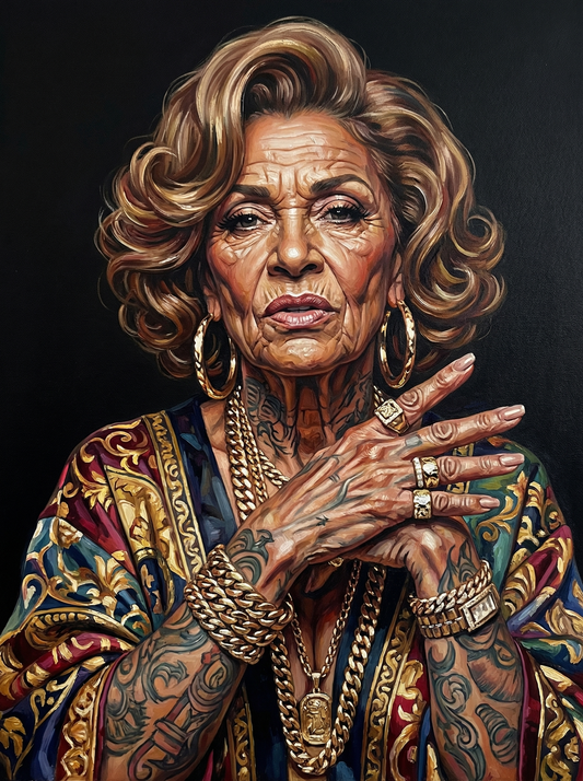 Elegant Gold Jacket Woman (120 Colours)