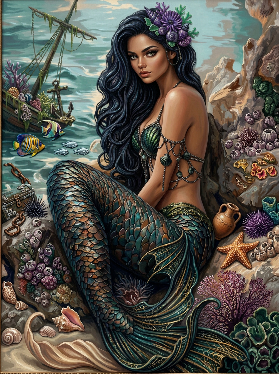 Emerald Ocean Mermaid (80 Colours)