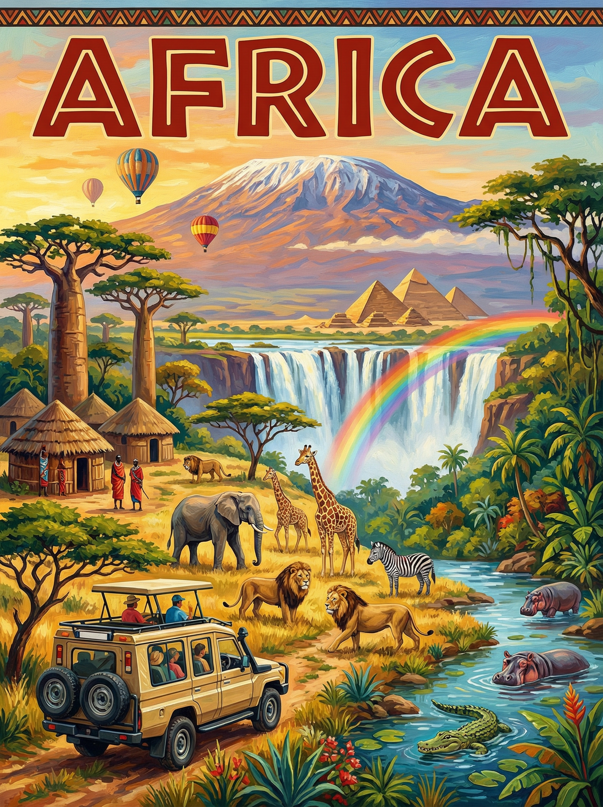 Africa Wild Majesty (80 Colours)