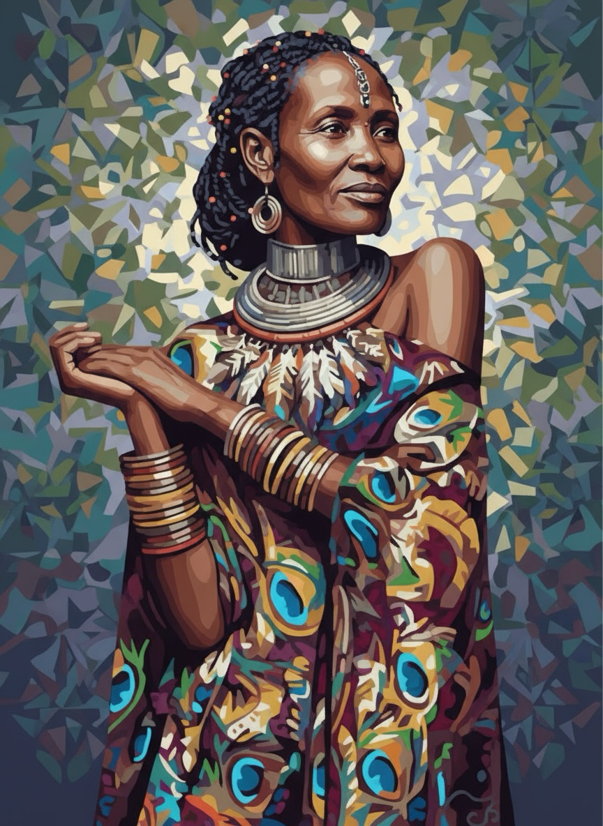 Shimmering Pattern Queen (80 Colours)