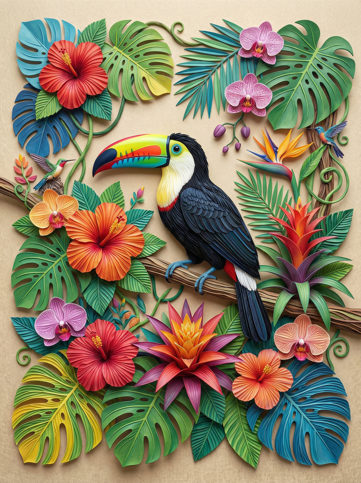 Tropical Toucan Harmony (120 Colours)