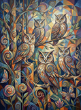 Moonlit Owl Gathering (120 Colors)