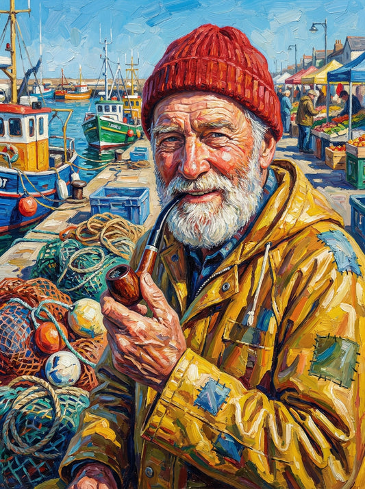 Fisherman At Harbor (120 Colours)
