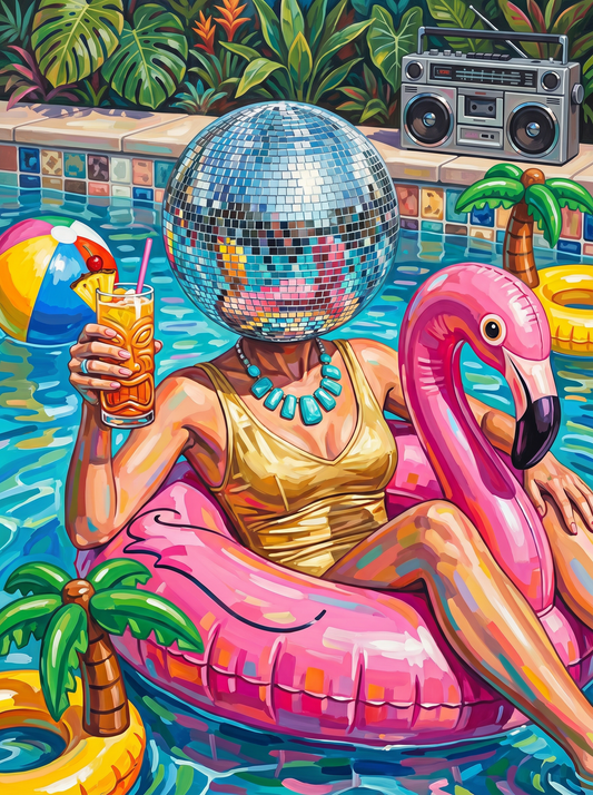 Flamingo Float Disco Queen (120 Colours)