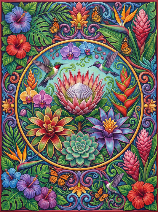 Blooming Paradise Mandala (120 Colours)