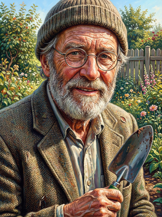 Garden Portrait Elderly Man (120 Colours)