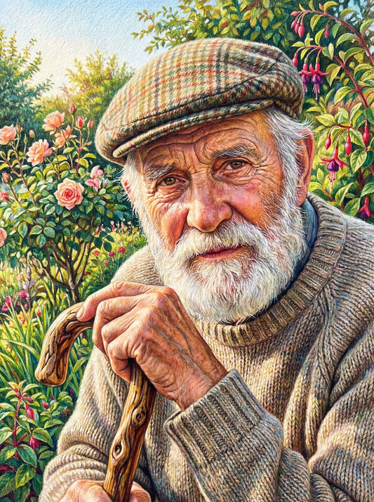 Gardener With Walking Stick (80 Colours)