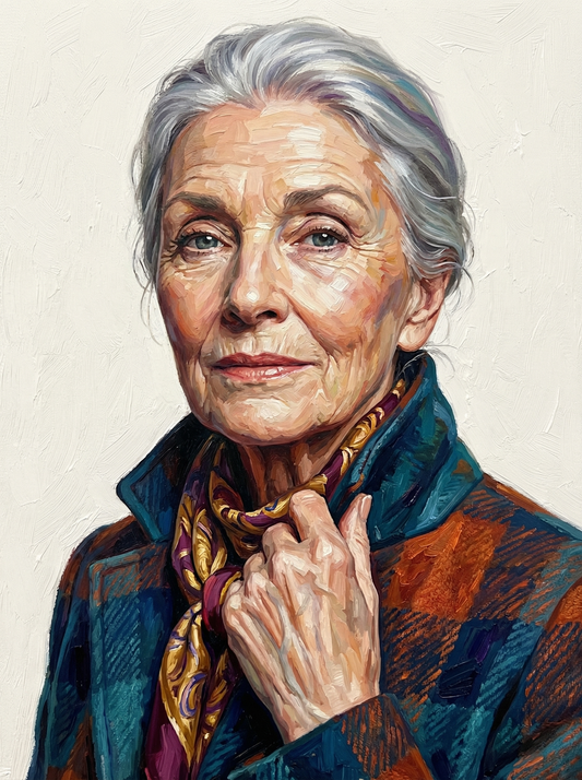 Graceful Elderly Woman (120 Colours)