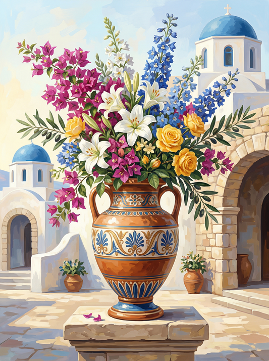 Grecian Courtyard Garden (120 Colours)