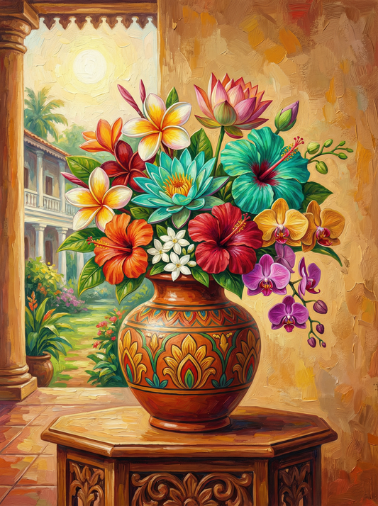 Hacienda Courtyard Flowers (120 Colours)