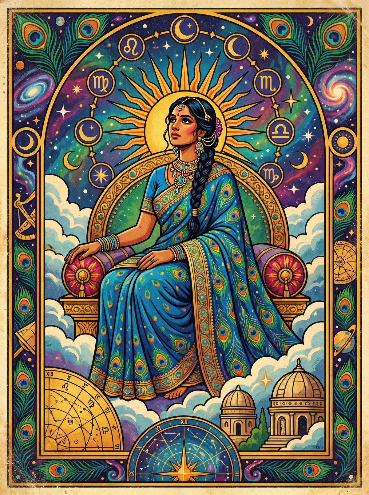 Haloed Madonna Clouds (80 Colours)
