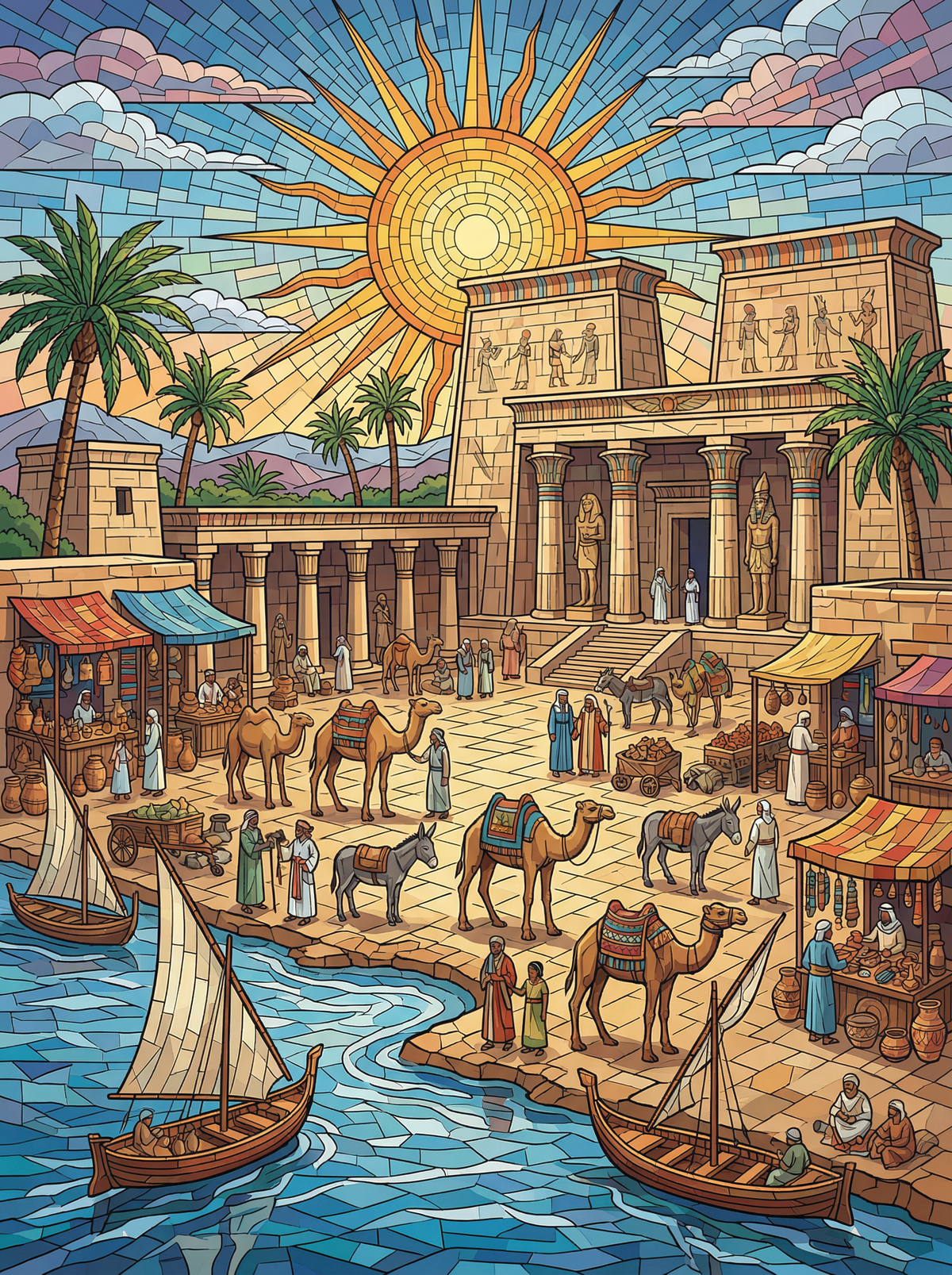 Golden Nile Marketplace (80 Colours)