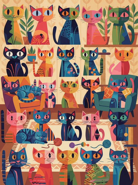 The Cat Collector’s Room (80 Colours)