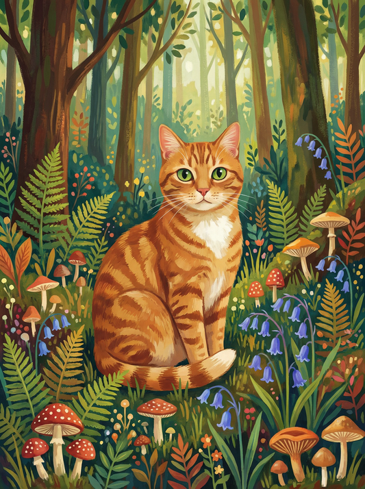 Enchanted Forest Ginger Cat (80 Colours)