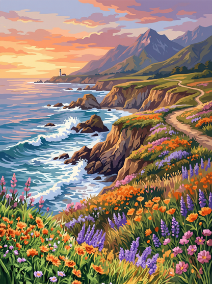 Coastal Wildflower Path (80 Colours)