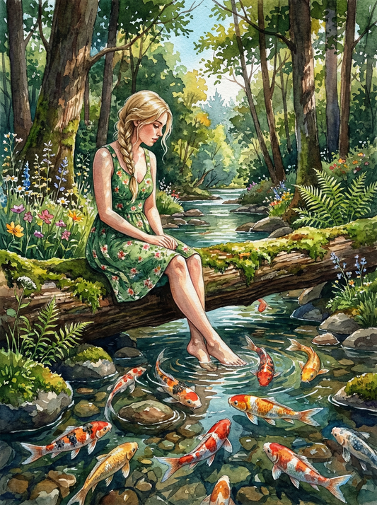 Koi Stream Serenity (80 Colours)