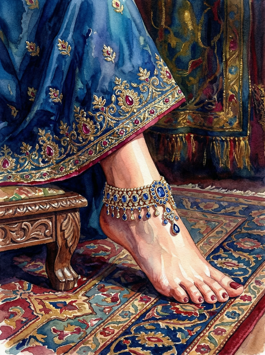 Sapphire Anklet (80 Colours)